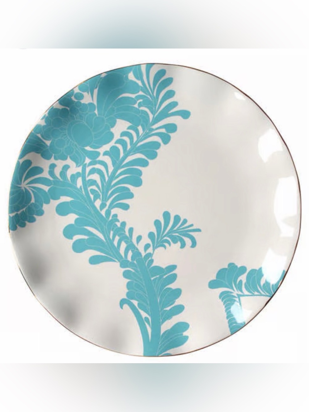 Lenox x Kate Spade Gwinnett Lane Turquoise Round Platter